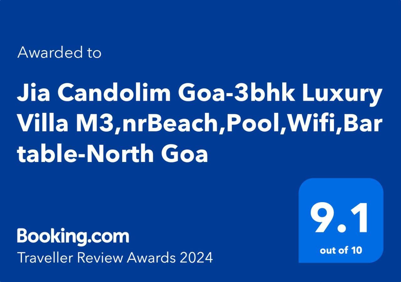 Villa M - Jia 3- 3Bhk In Candolim, Pool Facing, Near Beach, Breakfast Included Zewnętrze zdjęcie