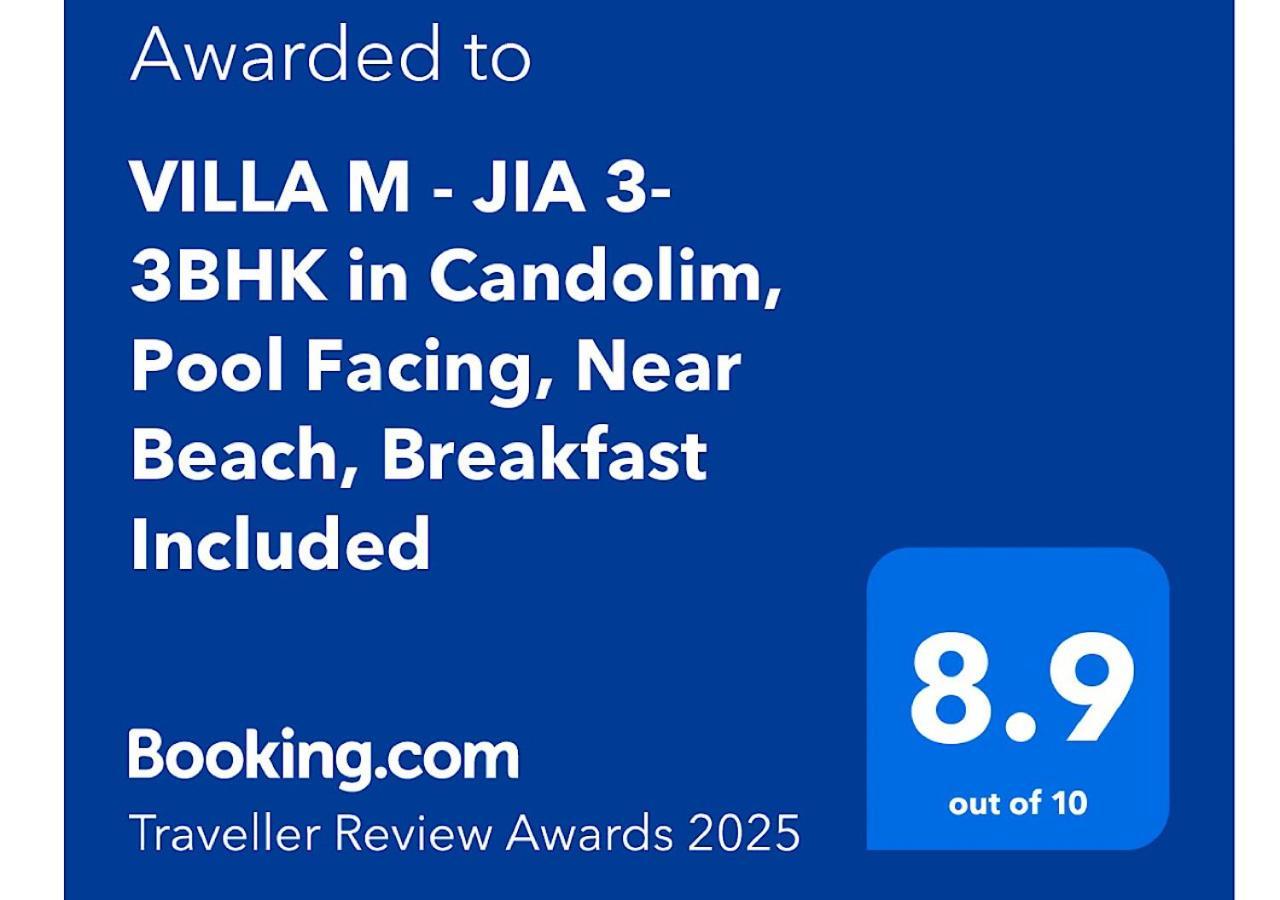 Villa M - Jia 3- 3Bhk In Candolim, Pool Facing, Near Beach, Breakfast Included Zewnętrze zdjęcie